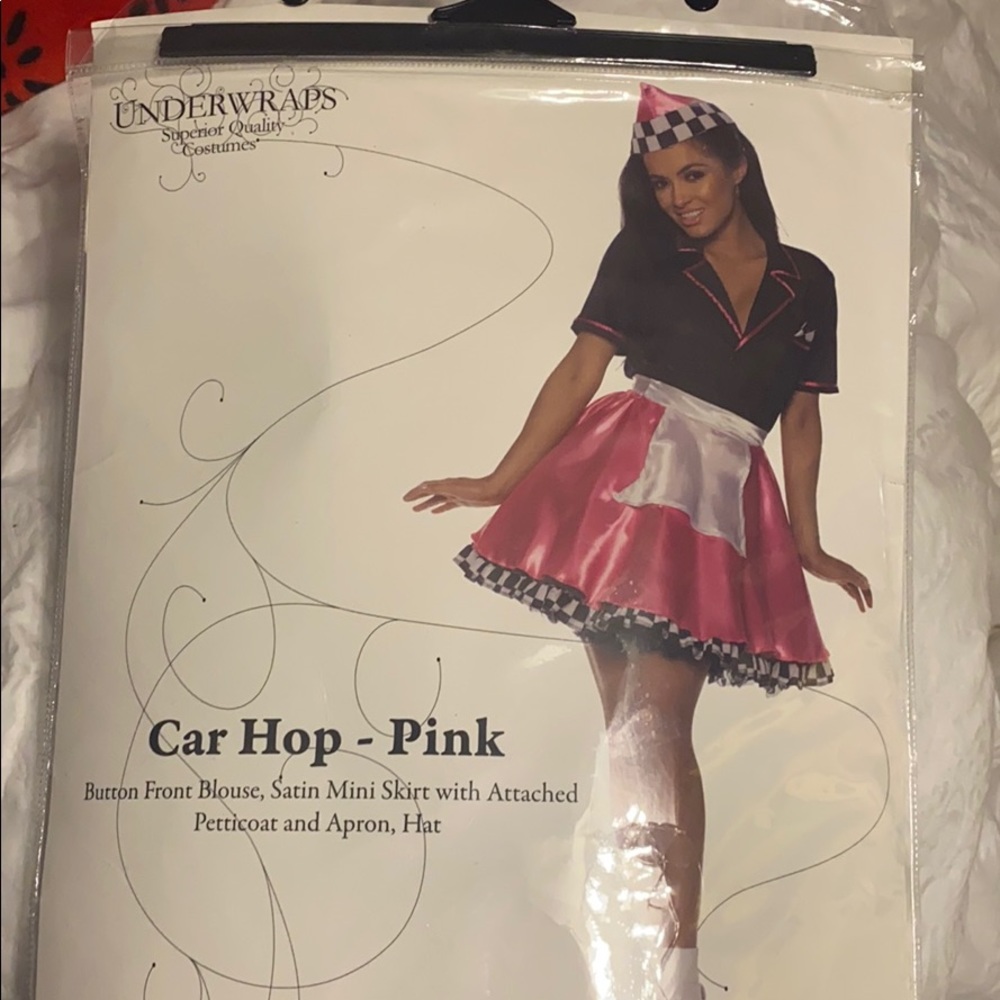 Pink car hop halloween costume